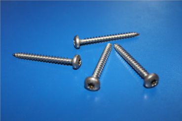 100 Stück Spanplattenschrauben - PAN-HEAD - 4,5x60mm - TX20 - A2 - Edelstahl - Torx - Vollgewinde
