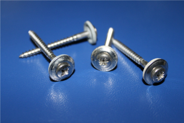 50 Stück Spenglerschrauben - 4,5x80 - Kreuzschlitz - A2 - Edelstahl - 20mm Scheibe