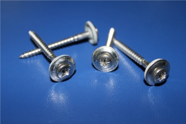 25 Stück Spenglerschrauben - 4,5x35 - Kreuzschlitz - A2 - Edelstahl - 15mm Scheibe