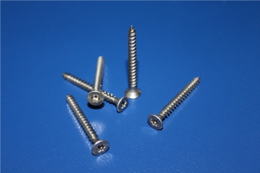 100 Stück Spanplattenschrauben - 5x70mm - TX25 - A2 - Edelstahl - Torx - Vollgewinde - Senkkopf - Senkkopf - Senkkopf